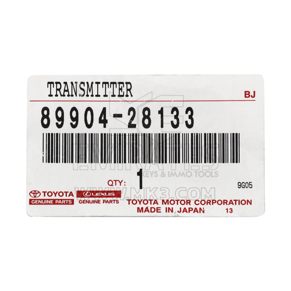 New Toyota Previa 2008 Genuine/OEM Smart Key 5 Buttons 315MHz Manufacturer Part Number: 89904-28132 / 89904-28133 | Emirates Keys