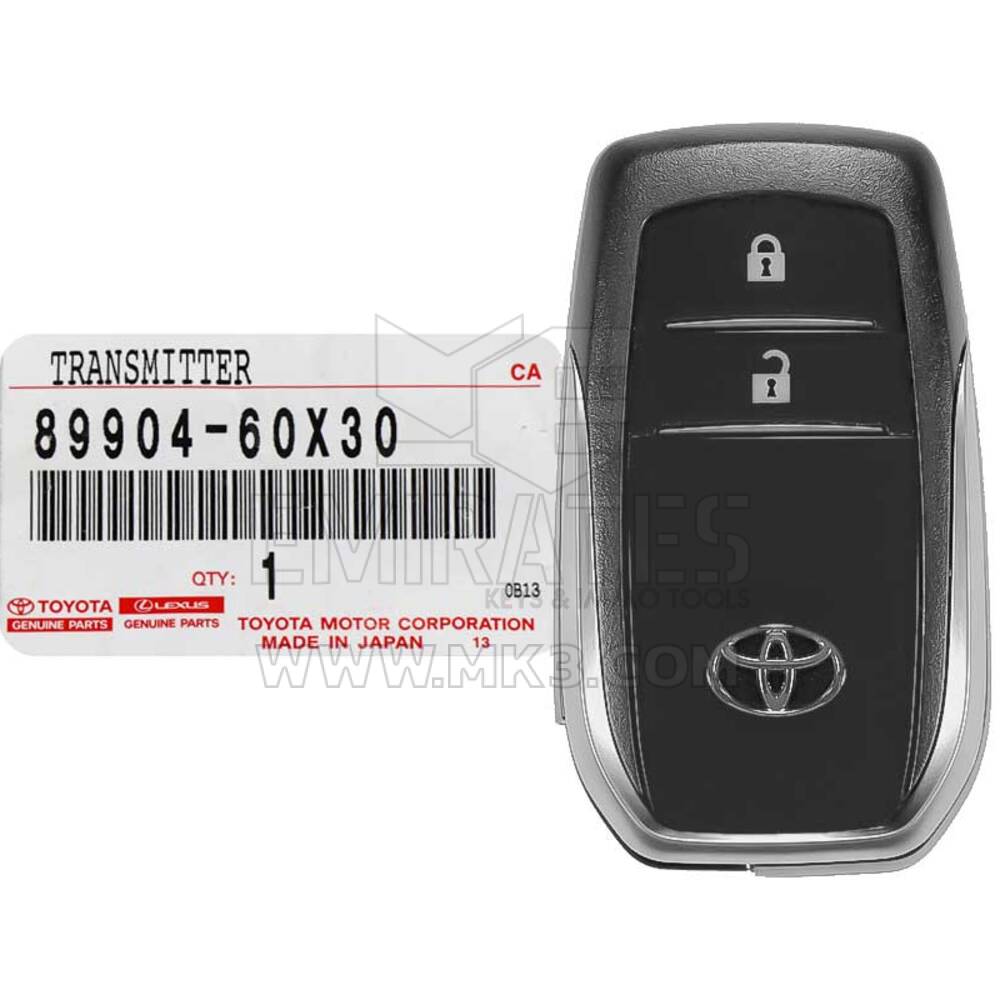 Brand New Toyota Land Cruiser 2020 Genuine/OEM Smart Remote Key 2 Buttons 312/314MHz 89904-60X30 8990460X30 | MK3