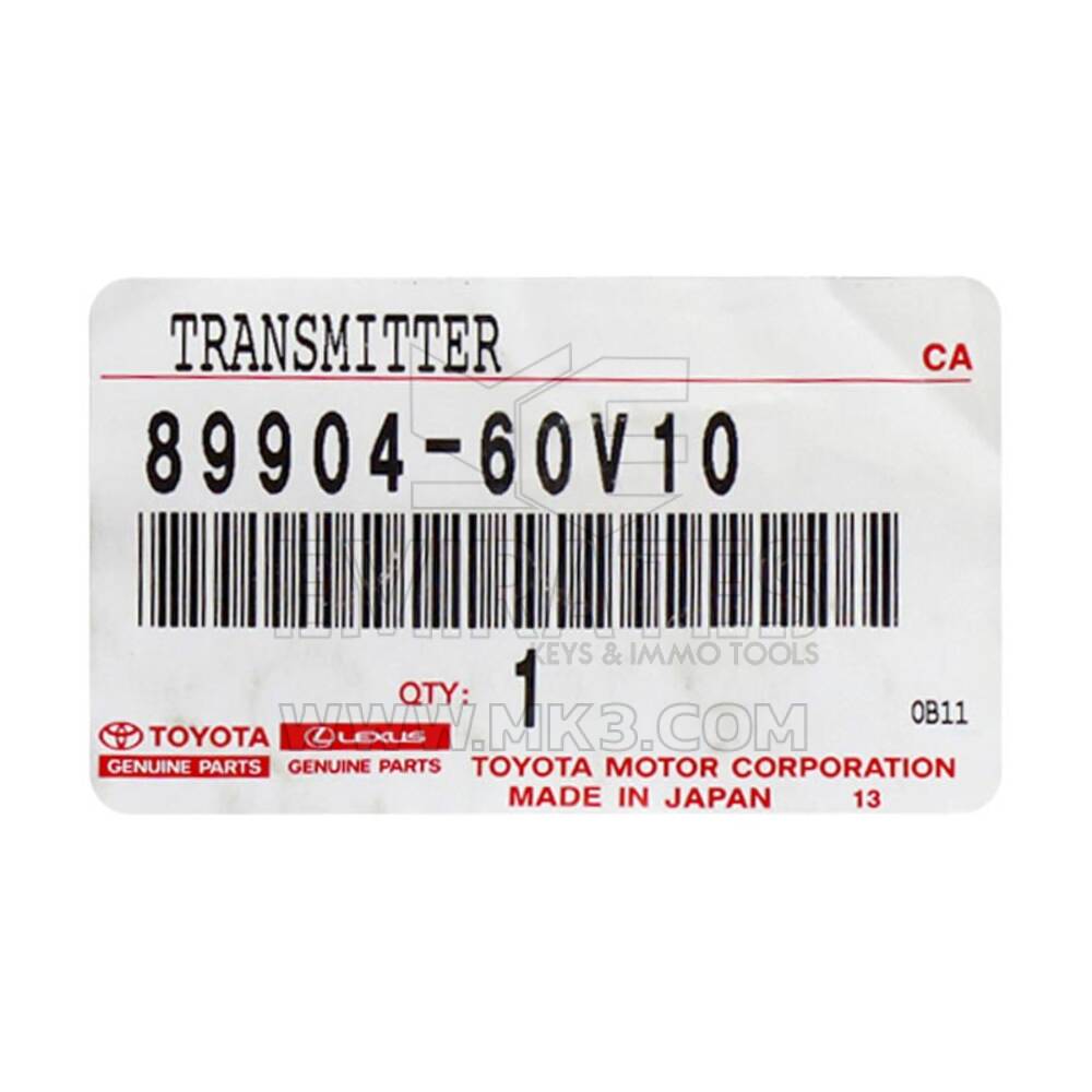 New Toyota Land Cruiser Prado 2020 Genuine/OEM Smart Remote Key 3 Buttons 312/314MHz Manufacturer Part Number: 89904-60V10 / 8990460V10 | Emirates Keys