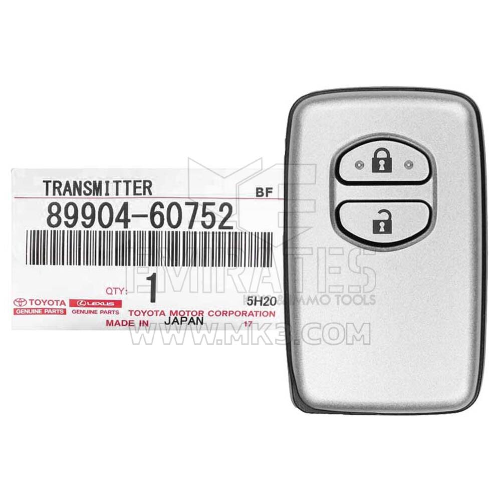 تويوتا برادو الجديدة 2010-2017 أصلي / OEM Smart Key 2 أزرار 433MHz FSK 89904-60750 / 89904-60751 / 89904-60752 / 89904-60500 / 89904-60501 / 89904-60502