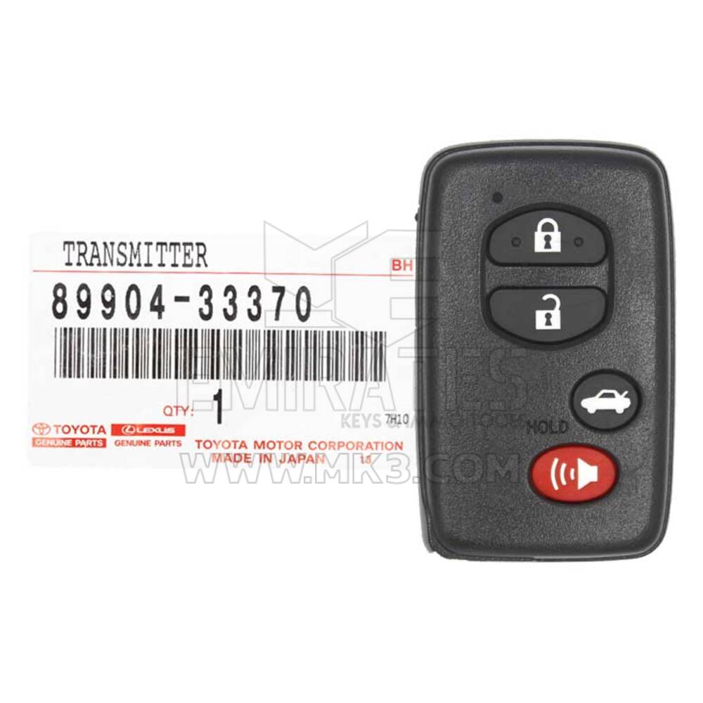 BRAND NEW Toyota Corolla Camry 2010-2011 Genuine/OEM Smart Key Remote 4 Buttons 315MHz 89904-33370, 89904-06130 / FCCID : HYQ14AABS | Emirates Keys
