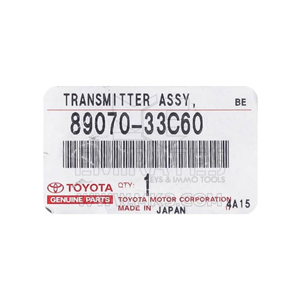 Yepyeni Toyota Camry 2010 Orijinal/OEM Uzaktan Anahtar 3 Düğme 433MHz G Çip Üreticisi Parça Numarası: 89070-33C60 8907033C60 | Emirates Anahtarları