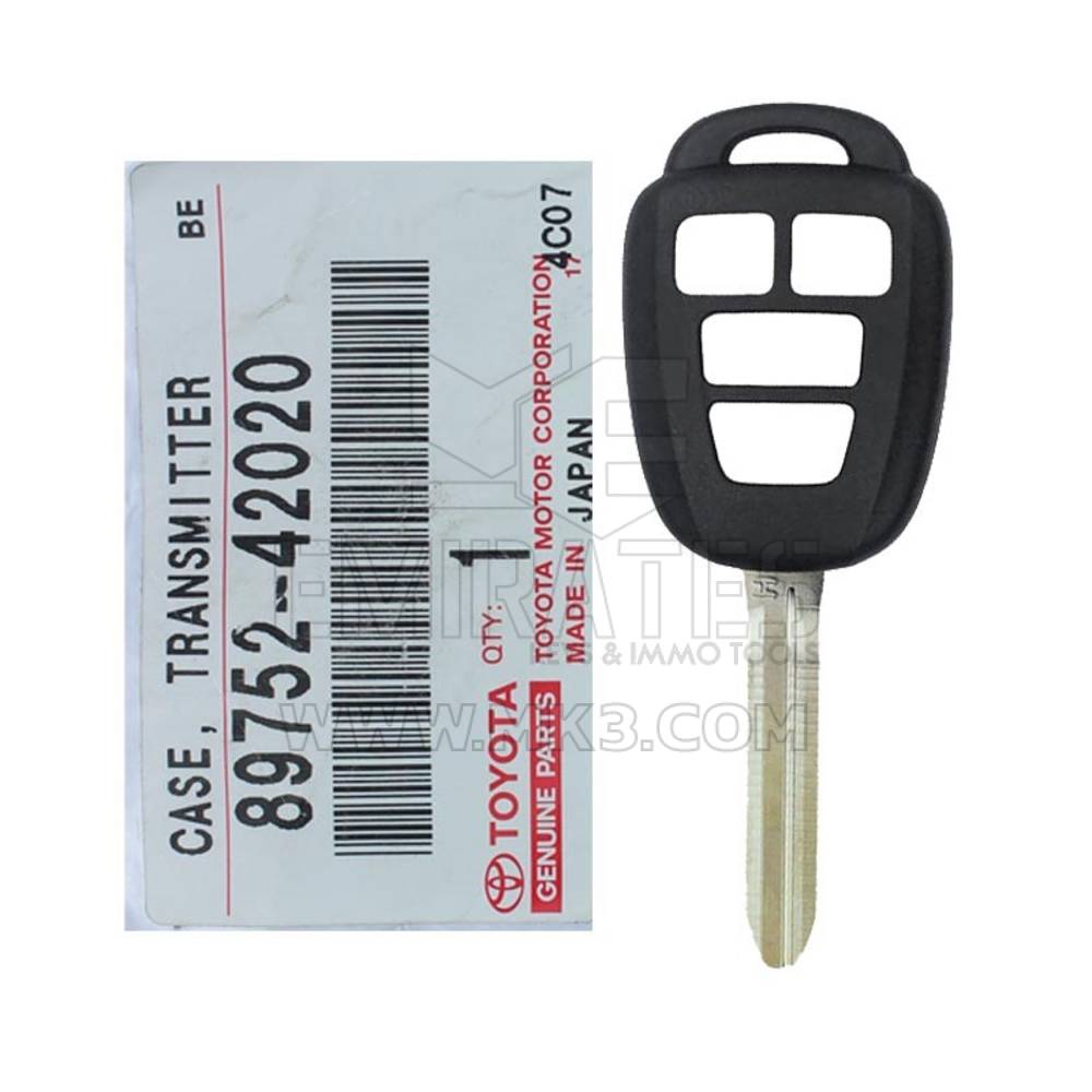Coque de clé télécommande d'origine Toyota Corolla 2014 89752-42020 | MK3