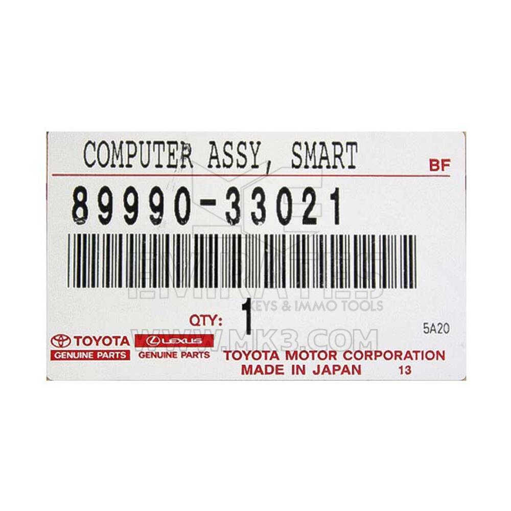 Yeni Toyota Land Cruiser 2008 Orijinal/OEM Bilgisayar ASSY Akıllı Anahtar Üreticisi Parça Numarası: 89990-33021 | Emirates Anahtarları