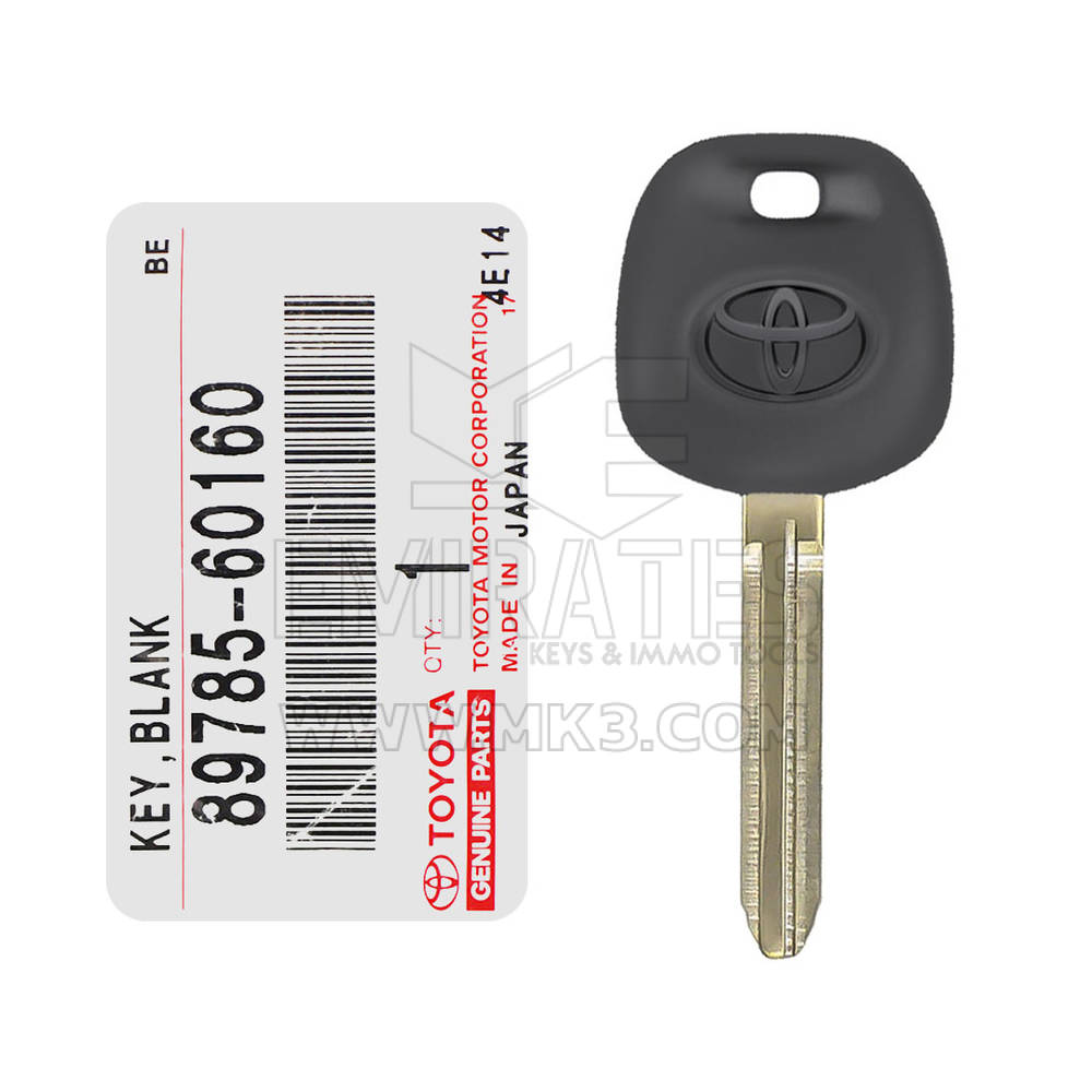 Chiave transponder 4D originale Toyota 89785-60160 | MK3