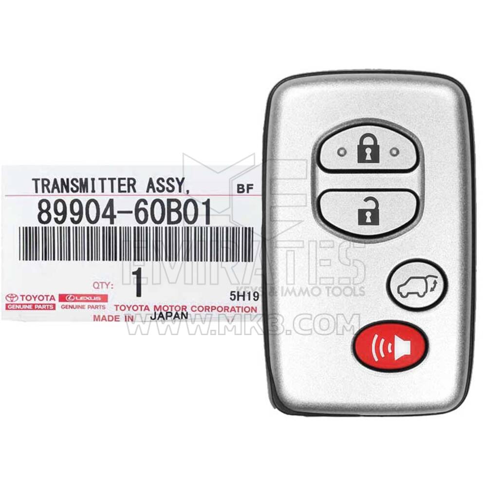 Novo Toyota Land Cruiser 2013-2015 Genuíno/OEM Smart Key 4 Botões 433MHz 89904-60B01 / 89904-60B02 / 89904-60B03 | Chaves dos Emirados