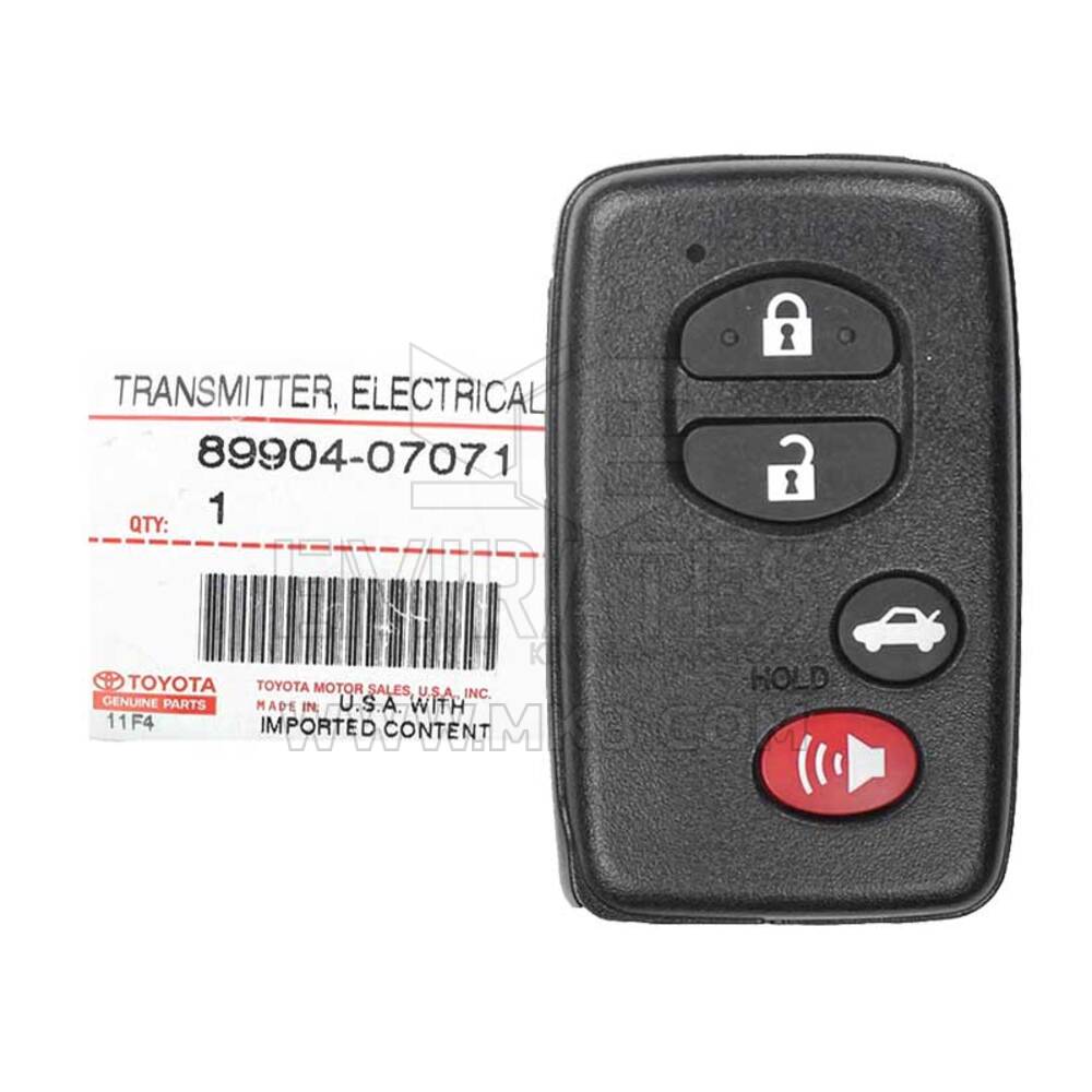 NUEVO Toyota Avalon 2011-2012 Genuine/OEM Key 4 Botones 433MHz Número de pieza del fabricante: 89904-07071 89904-07072 / FCCID: 14AAC | Claves de los Emiratos