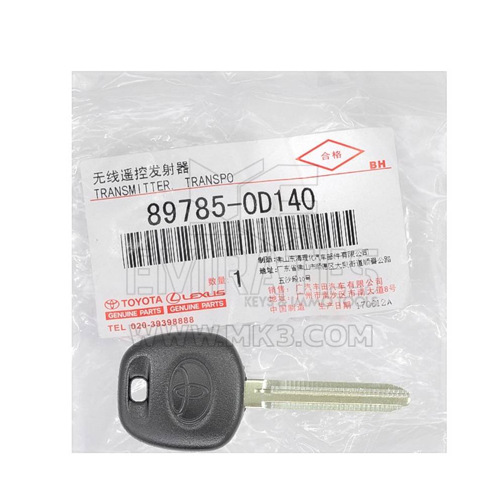 Toyota Genuine Transponder Key H 89785-0D170 | MK3