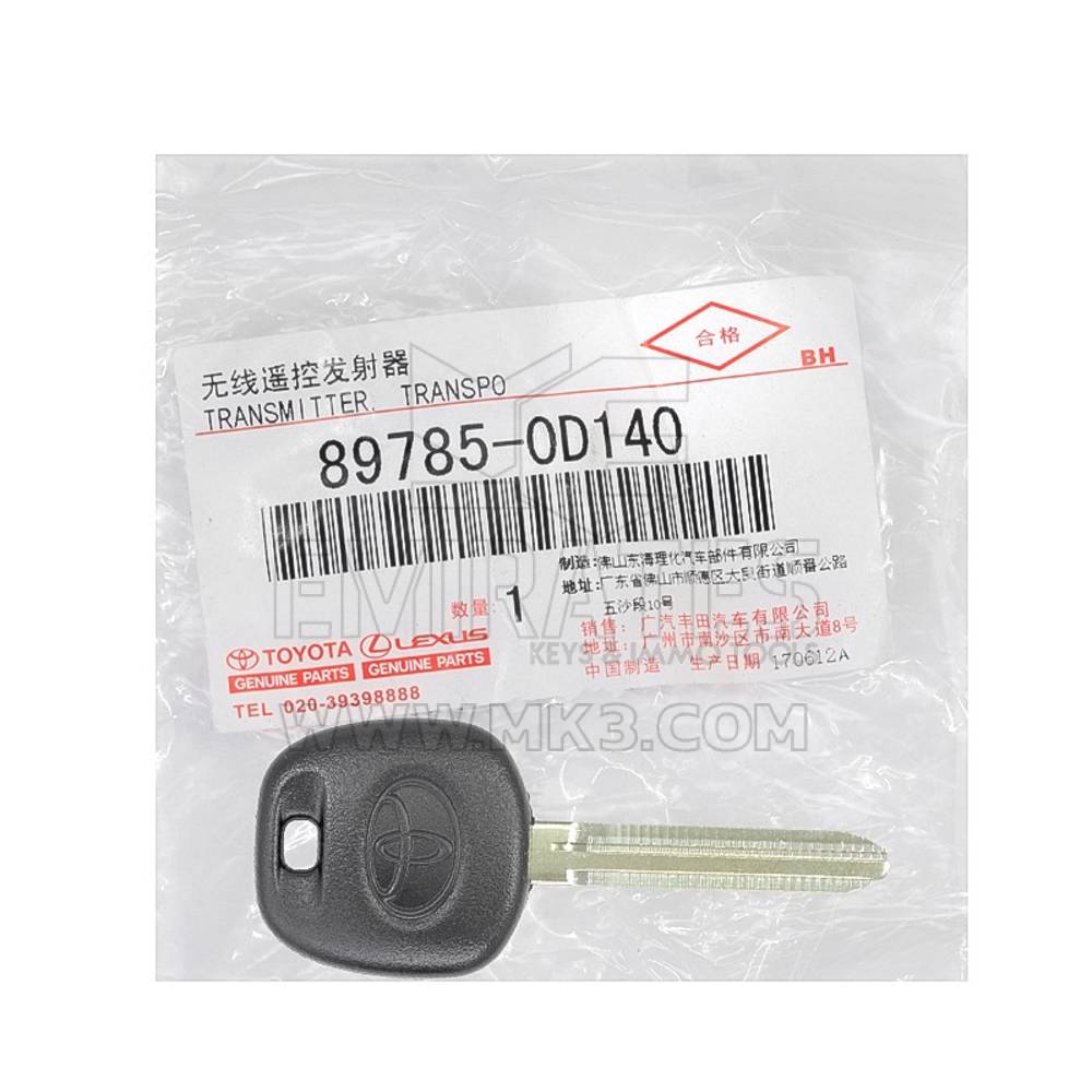 Chiave transponder originale Toyota H 89785-0D170 | MK3