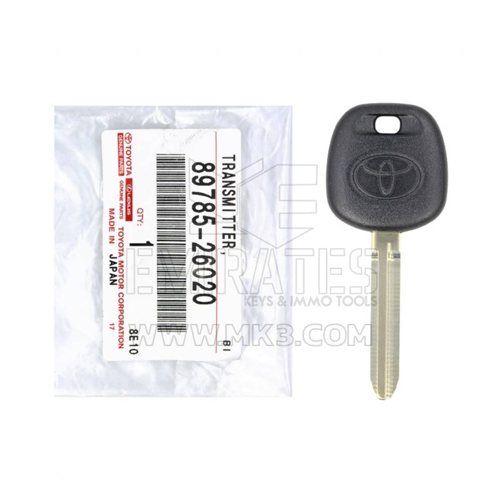 Yeni Toyota Orijinal / OEM 4C Transponder Anahtar Ana OEM Parça Numarası: 89785-26020 | Emirates Anahtarları