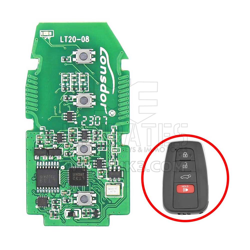 Lonsdor LT20-08NJ Universal Smart Remoto PCB8A per Toyota 4 pulsante