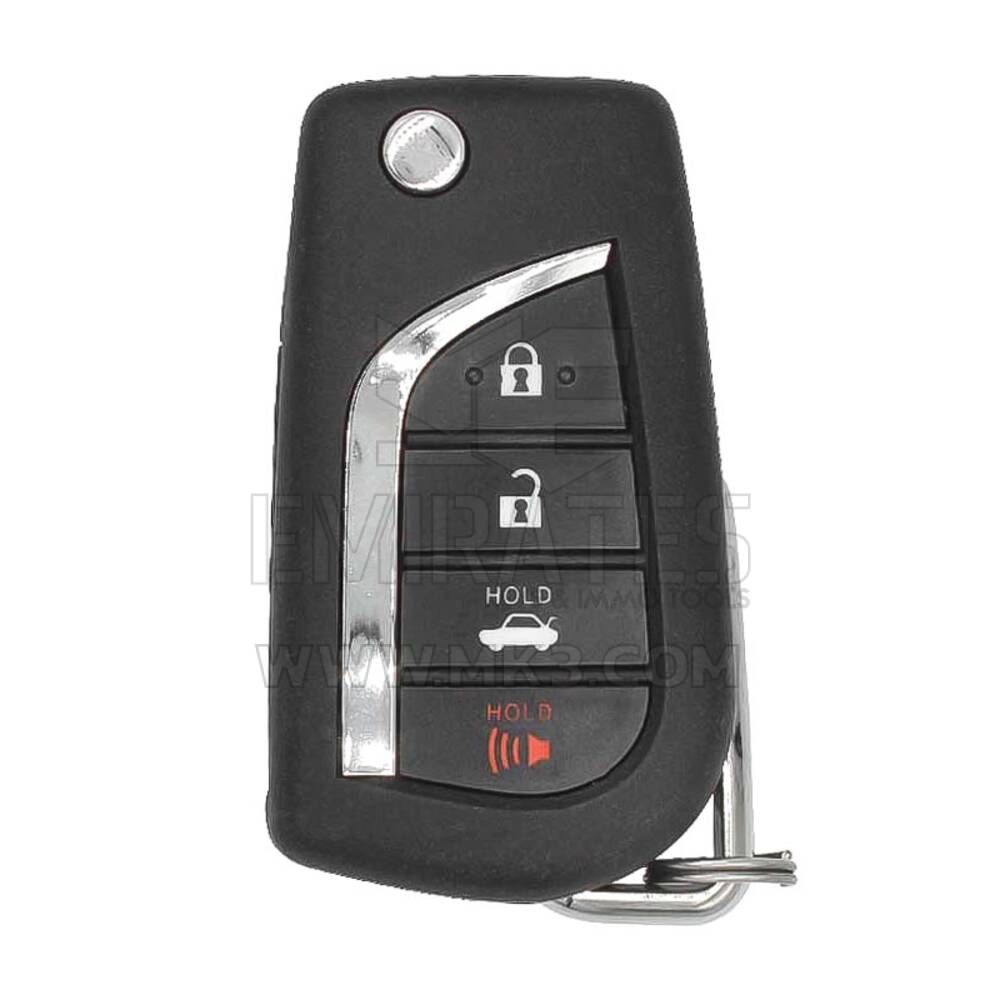 Clé télécommande à rabat d'origine Toyota Camry 2018 3 + 1 boutons 433 MHz 89070-33F20 / 89070-33F21