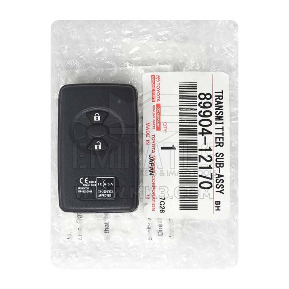 Brand NEW Toyota Rav4 2010-2012 Genuine/OEM Smart Key Remoto 2 Botões 433MHz ASK 89904-12170 8990412170 / FCCID: B90EA | Chaves dos Emirados