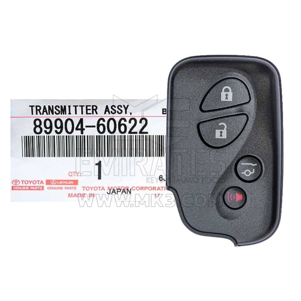 NOVO Lexus GX460 2010-2019 Genuine Smart Key Remoto 4 Botões 433MHz 89904-60622, 89904-60623, 89904-60624 / FCCID: B74EA | Chaves dos Emirados