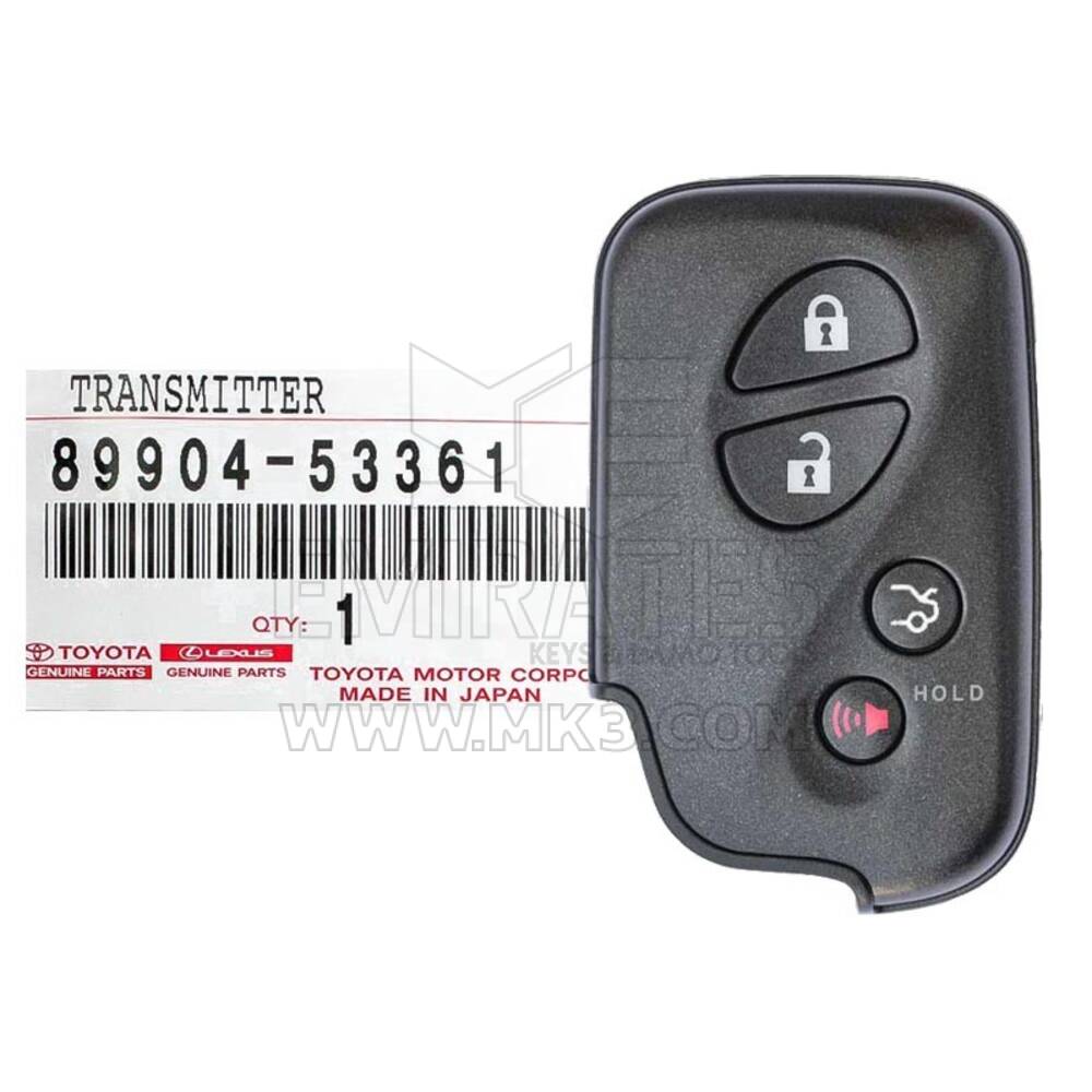 Brand New Lexus ES GS 2009-2012 Genuine/OEM Smart Key 4 Buttons 433MHz ASK 89904-53361, 89904-53321, 89904-53322 / FCCID: 14AAC | Chaves dos Emirados