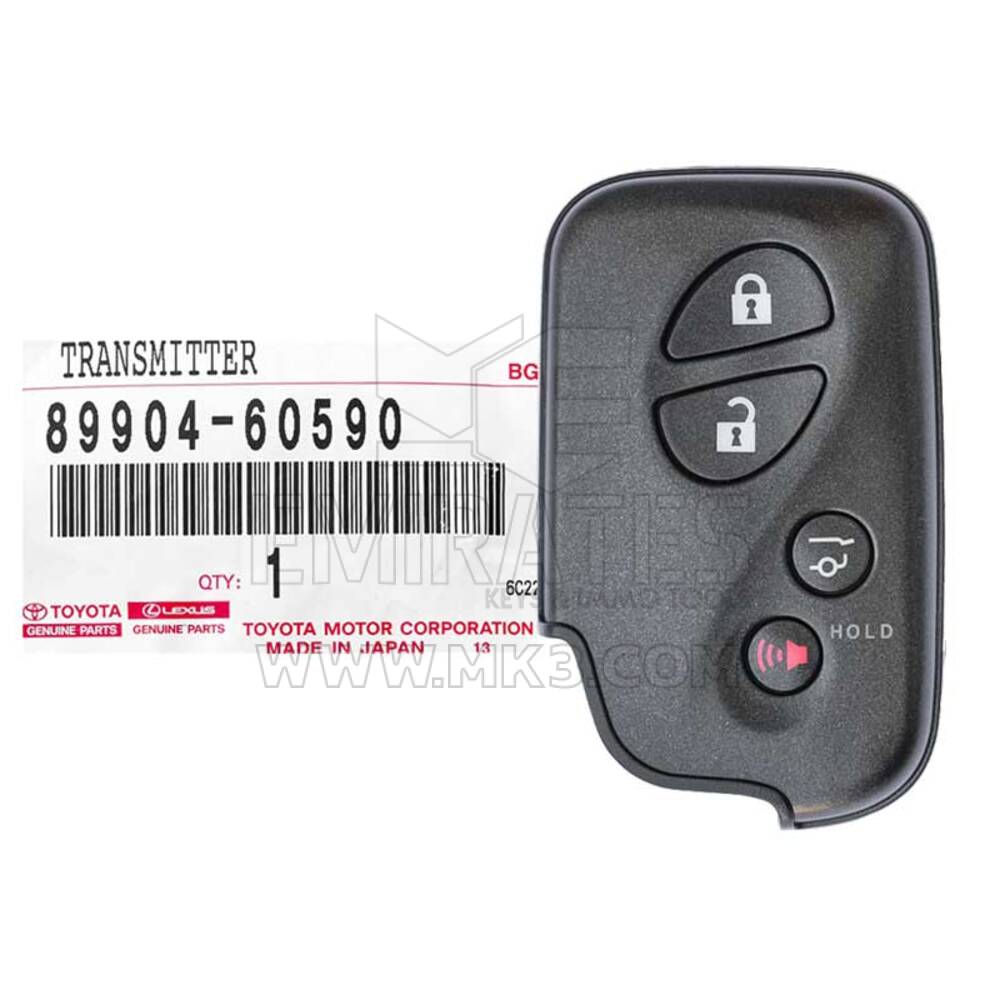 العلامة التجارية الجديدة لكزس GX460 2010-2019 حقيقي / OEM مفتاح ذكي 4 أزرار 315MHz FSK 89904-60590 8990460590 / FCCID: HYQ14ACX | الإمارات للمفاتيح