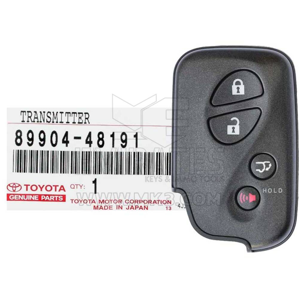 Brand New Lexus RX350 RX450 CT200H 2010-2015 Genuine/OEM Smart Key 4 Buttons 315MHz 89904-48191, 89904-0E031, 89904-48491 / FCCID: HYQ14ACX |Emirates Keys