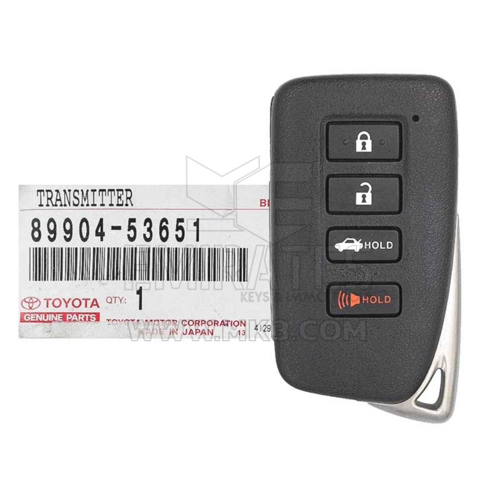 Brand New Lexus IS 2014-2018 Genuine/OEM Smart Key 4 Buttons 315MHz 89904-53651 8990453651 / FCCID: HYQ14FBA | Chaves dos Emirados