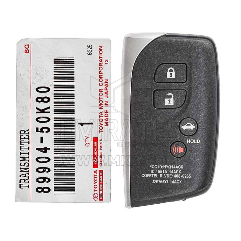 Brand New Lexus LS460 LS600H 2013-2016 Genuine/OEM Smart Key 315MHz 89904-50K80 8990450K80/FCCID: HYQ14ACX | Chaves dos Emirados