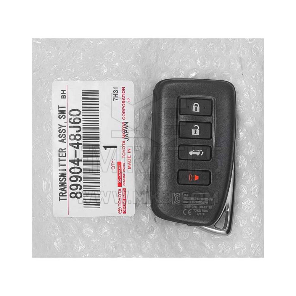 Yepyeni Lexus RX350 2016-2020 Orijinal/OEM Akıllı Anahtar 4 Düğme 433MHz 89904-48J60 89904-48E20 / 89904-48L60 FCC ID: BP1EK | Emirates Anahtarları