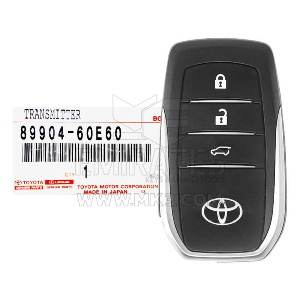 Brand New Toyota Land Cruiser 2018-2019 Genuine/OEM Smart Key Remote 3 Buttons 315MHz 89904-60E60 8990460E60 For China Market | Emirates Keys