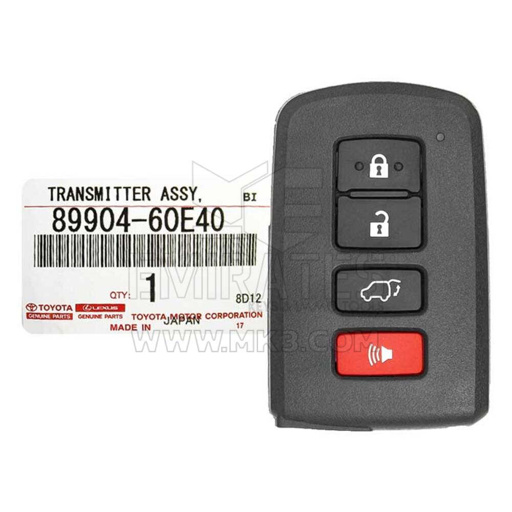 تويوتا لاند كروزر الجديدة 2016-2017 أصلي / OEM Smart Key Remote 4 أزرار 433MHz 89904-60E40 8990460E40 / FCCID: BH1EK | الإمارات للمفاتيح