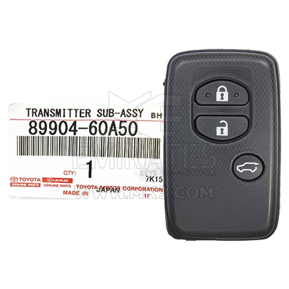 Novo Toyota Land Cruiser Prado 2010-2017 Genuine/OEM Smart Key Remote 3 Buttons Page1 98 433MHz FSK 89904-60A50 8990460A50 / FCCID: B74EA | Chaves dos Emirados