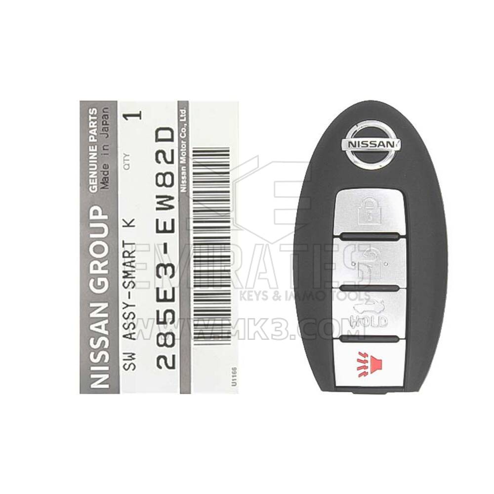 Абсолютно новый Nissan Maxima Sentra 2007-2012 Оригинальный/OEM Smart Key Remote 4 кнопки 315 МГц Номер детали производителя: 285E3-EW82D 285E3EW82D / FCCID: CWTWBU735