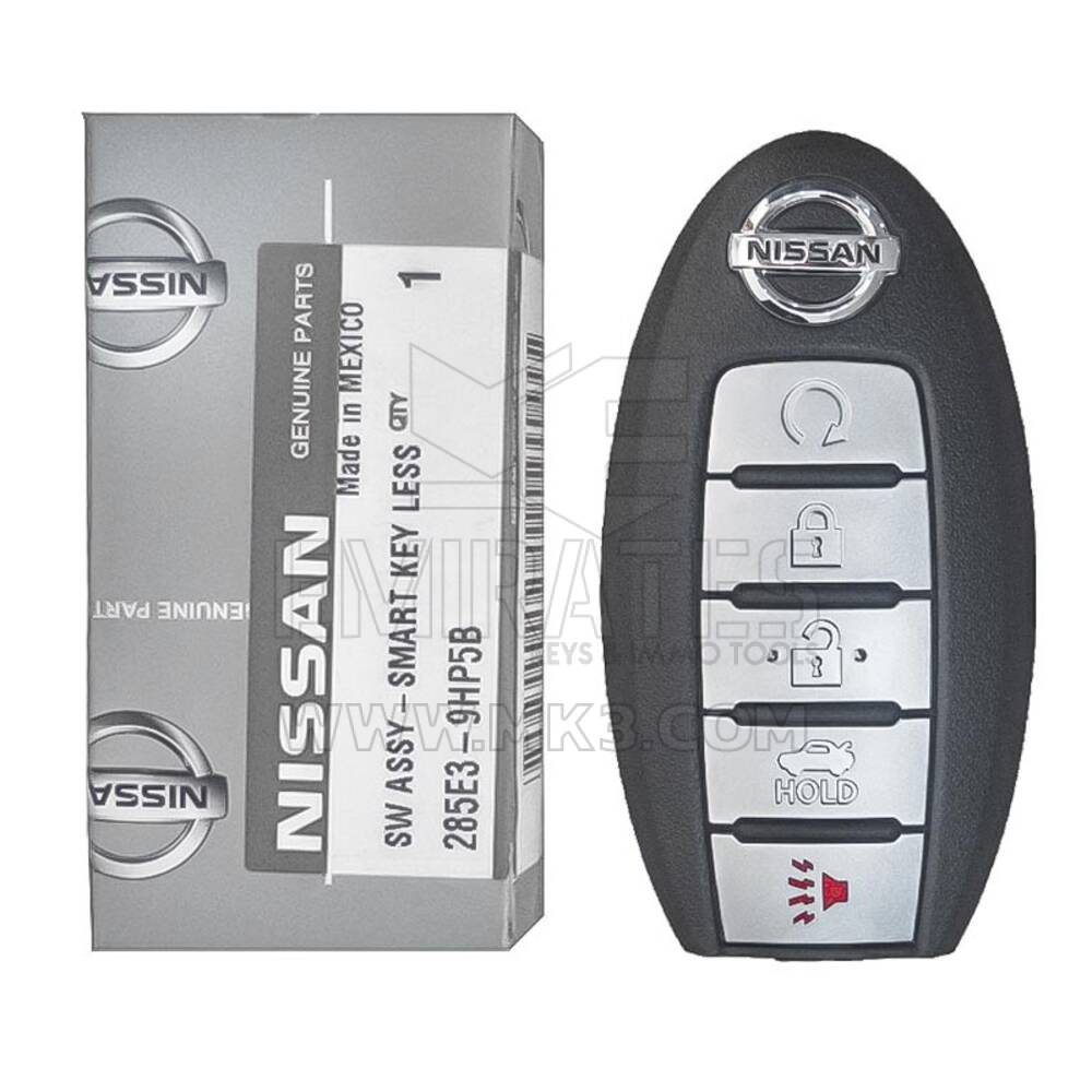 Nouvelle télécommande Nissan Altima 2013-2015 authentique/OEM Smart Key 433 MHz 5 boutons 285E3-9HP5B / 285E3-9HP5A / 285E3-3TP5A, FCCID : KR5S180144014 | Clés Emirates