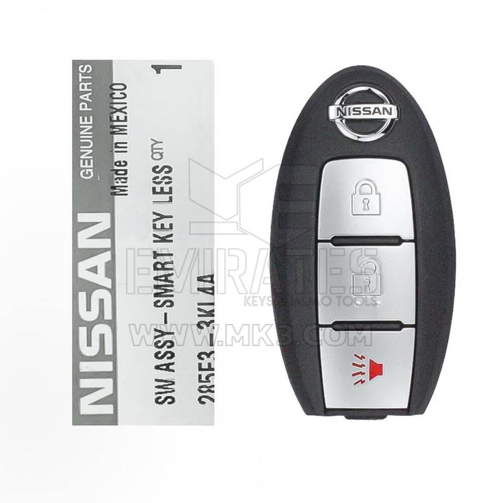 Nuova Nissan Pathfinder 2013-2015 Chiave telecomando intelligente originale/OEM 3 pulsanti 433 MHz 285E3-3KL4A, 285E3-9PB3A FCCID: KR5S180144014 | Chiavi degli Emirati