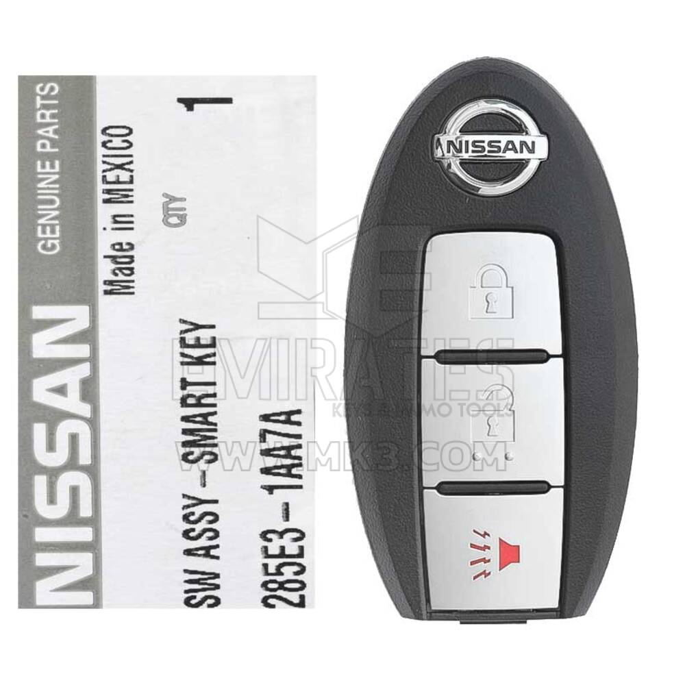 New Nissan Murano 370Z 2009-2013 Genuine/OEM Smart Key Remote 3 Buttons 315MHz Manufacturer Part Number: 285E3-1AA7A / 285E3-1AA5A , FCCID KR55WK49622