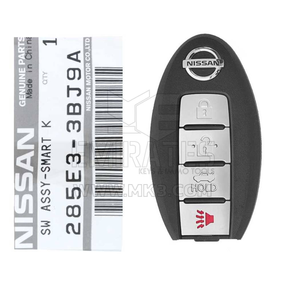Clé à distance intelligente d'origine Nissan Sunny Sentra 2015-2017 4 boutons 433 MHz 285E3-3BJ9A, 285E3-3BJ0A / FCCID : CWTWB1U787 | Clés Emirates