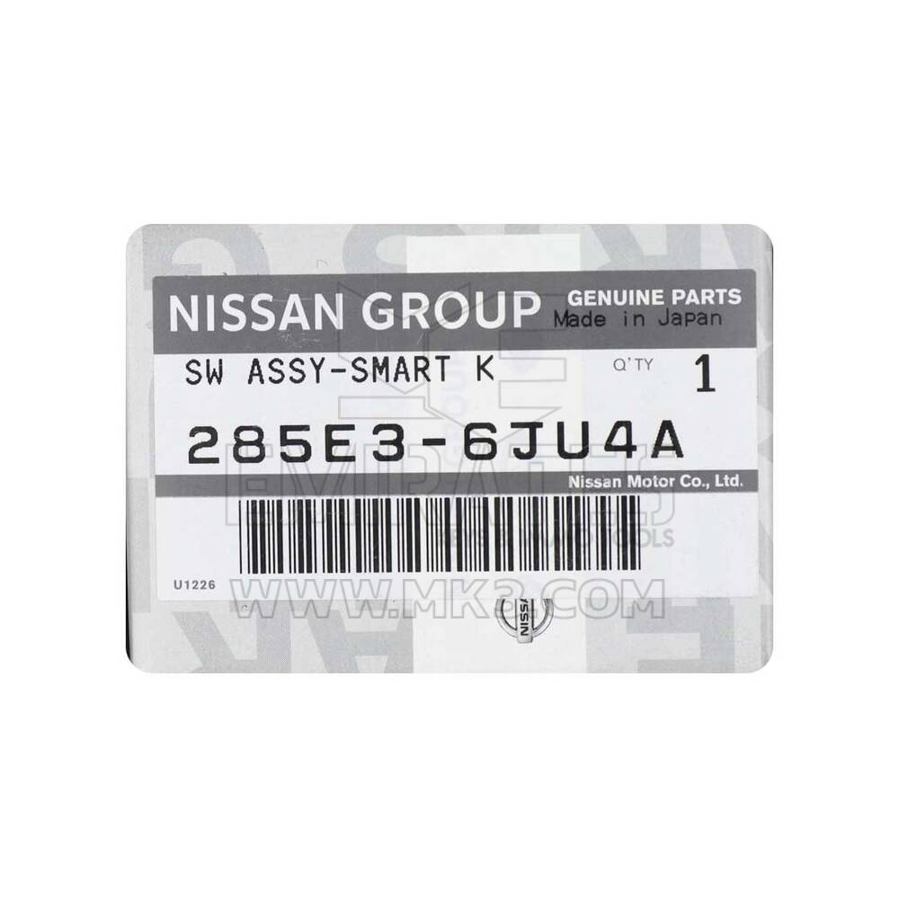 Nuova Nissan Armada 2023-2024 smart Chiave remota originale / OEM 3 + 1 pulsanti 433 MHz Numero parte OEM: 285E3-6JU4A - ID FCC: CWTWB1U787 |Emirates Keys