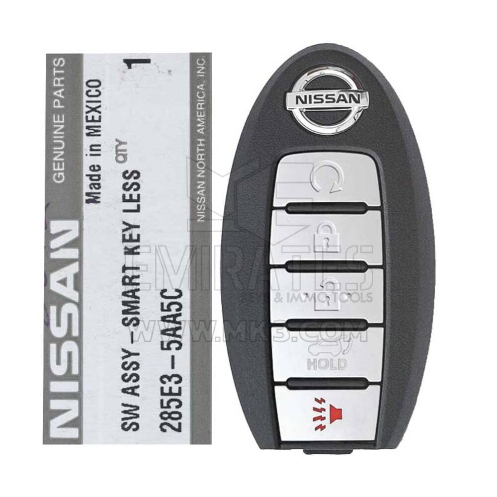 Yepyeni Nissan Murano PathFinder 2016-2018 Orijinal/OEM Akıllı Anahtar Uzaktan 5 Düğme 433 MHz 285E3-5AA5A / 285E3-5AA5C, FCCID: KR5S180144014 | Emirates Anahtarları