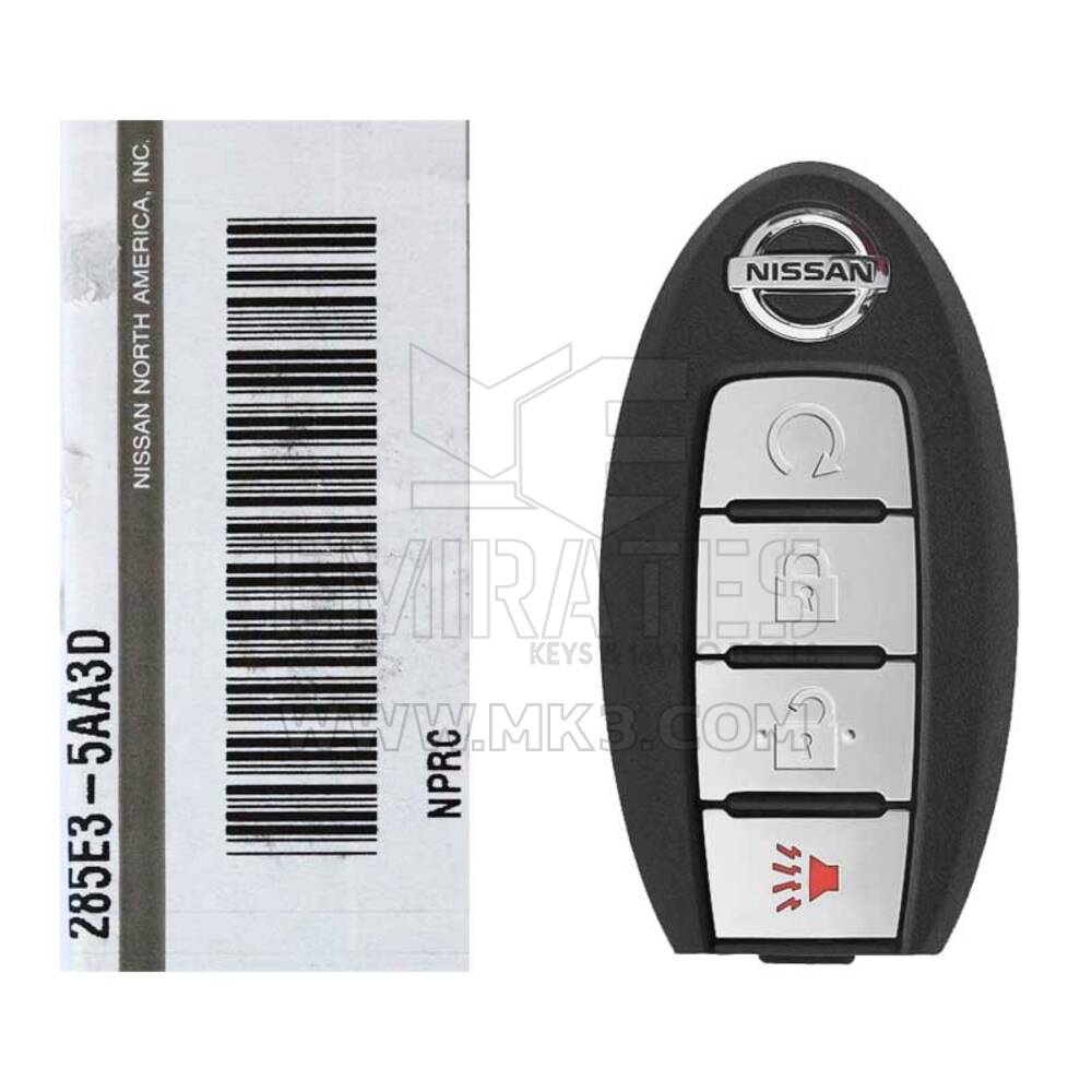 Nouveau Nissan Pathfinder Titan Murano 2015-2018 Véritable télécommande Smart Key 4 boutons 433 MHz 285E3-5AA3D / 285E3-5AA3C / FCCID : KR5S180144014 S180144313 | Clés Emirates