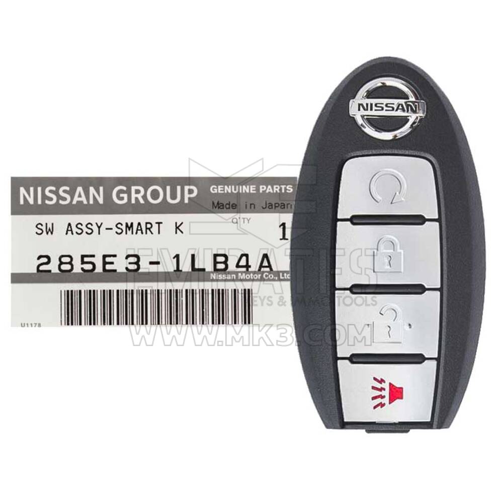 NUEVO Nissan Patrol 2013-2018 Genuine/OEM Smart Key Remote 4 botones 433MHz 285E3-1LB4A 285E31LB4A / FCCID: CWTWB1U787 | Claves de los Emiratos