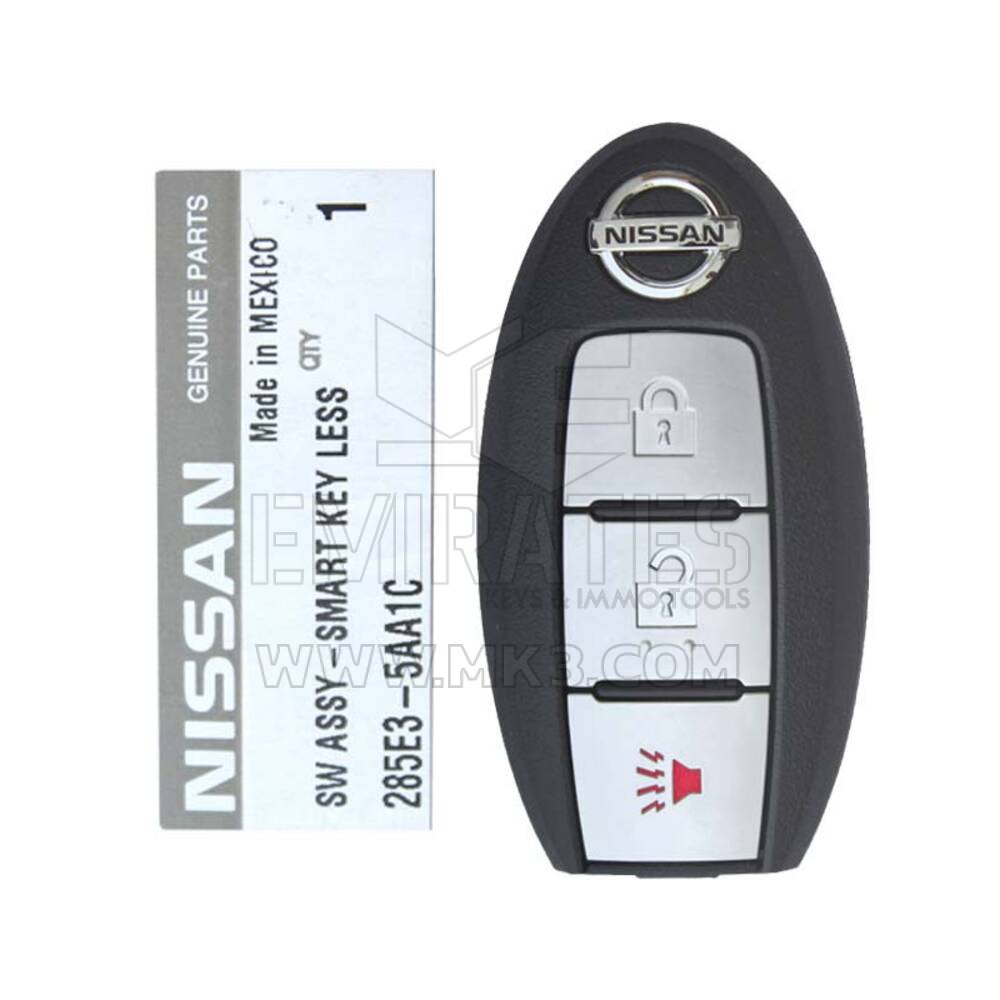 NUOVO Nissan Murano 2015-2018 telecomando Smart Key originale/OEM 3 pulsanti 433 MHz Codice produttore: 285E3-5AA1C / FCCID: KR5S180144014 | Chiavi degli Emirati