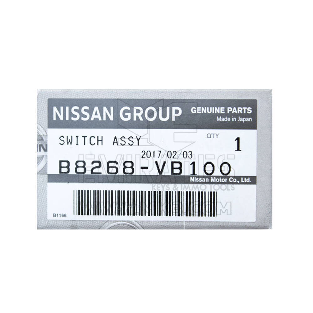 NOVO Nissan Patrol 2003-2005 Genuine Remote 2 Buttons 315MHz B8268-VB100 B8268VB100 / FCCID: KBRASUA08 | Chaves dos Emirados