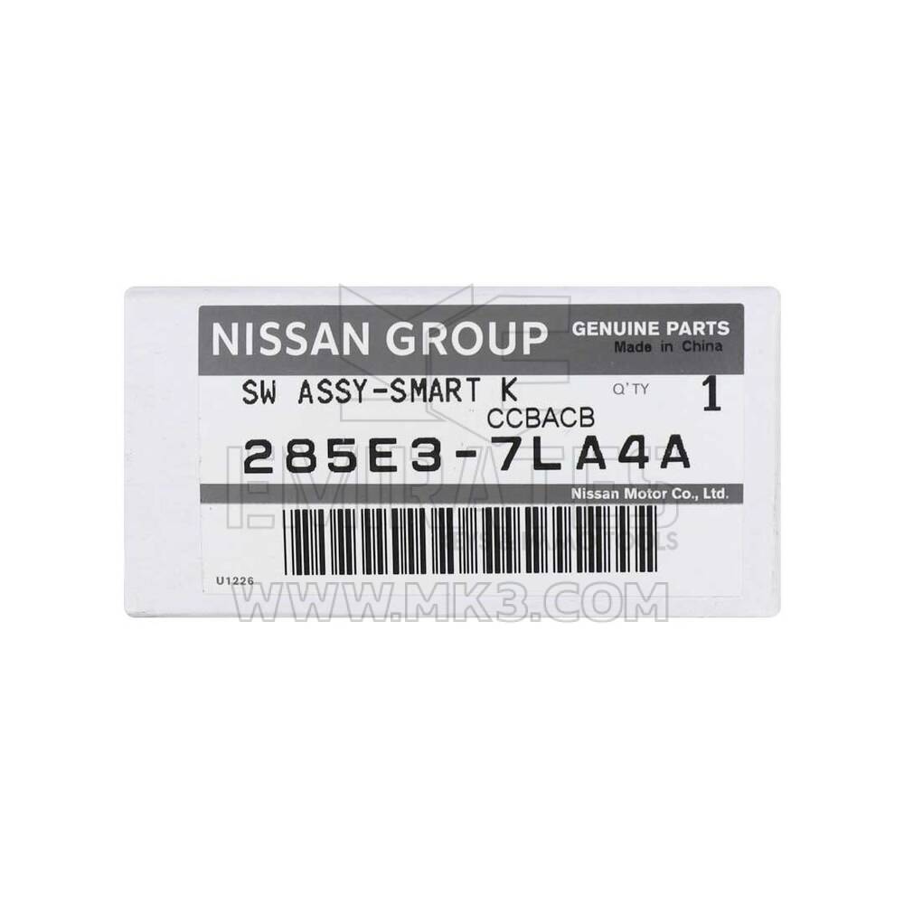 Novo Nissan X-Trail Rogue 2023 Genuíno/OEM Chave Remota Inteligente 3 Botões 433MHz Número da Peça OEM: 285E3-7LA4A - FCC ID: KR5TXPZ3 | Chaves dos Emirados