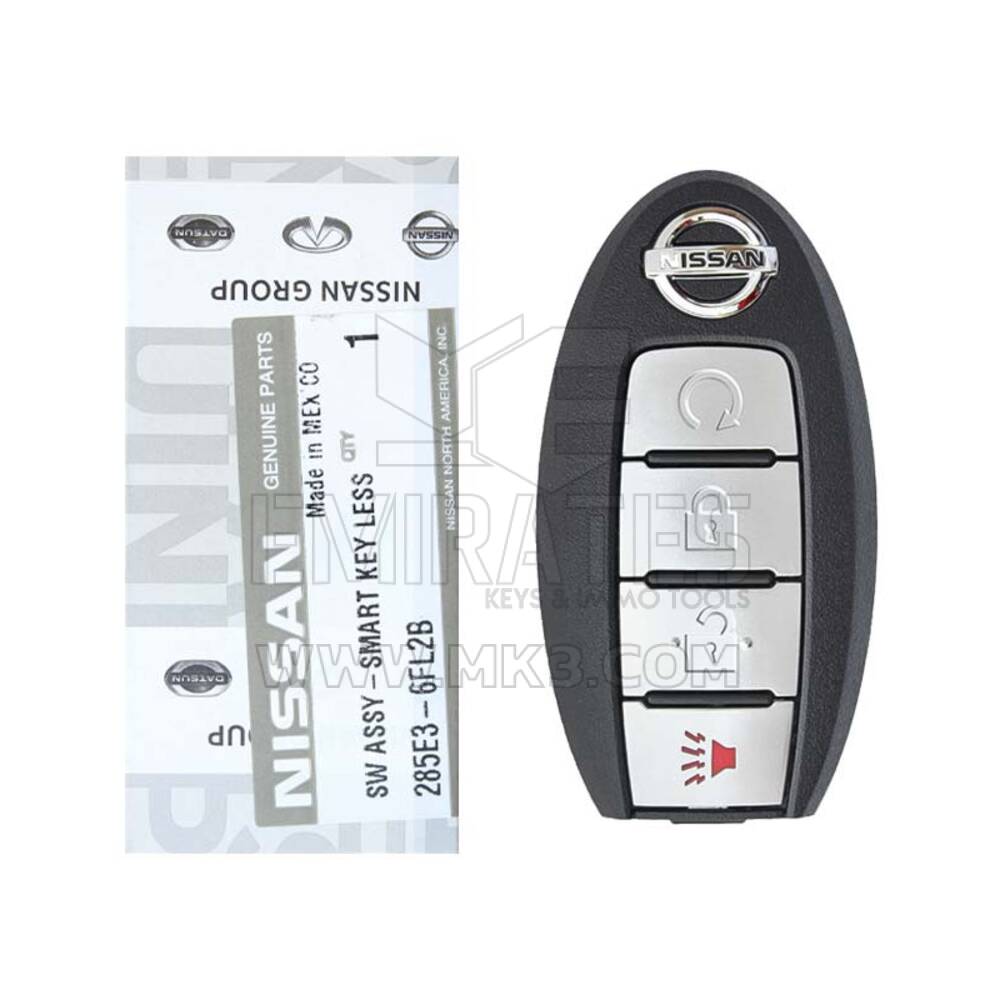 Nouveau Nissan Rogue 2016-2018 Véritable / OEM Smart Key Remote 4 boutons 433 MHz 285E3-6FL2B / FCCID : KR5S180144106 | Clés des Émirats