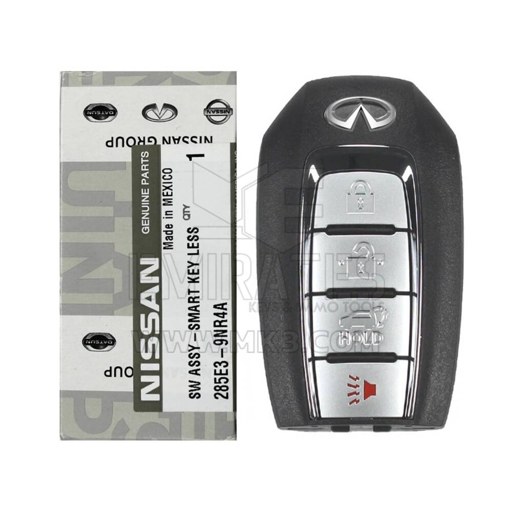 Brand New Infiniti QX60 2019-2021 Genuine/OEM Smart Remote Key 4 Buttons 433MHz 285E3-9NR4A 285E39NR4A/FCCID: KR5TXN7 | Chaves dos Emirados