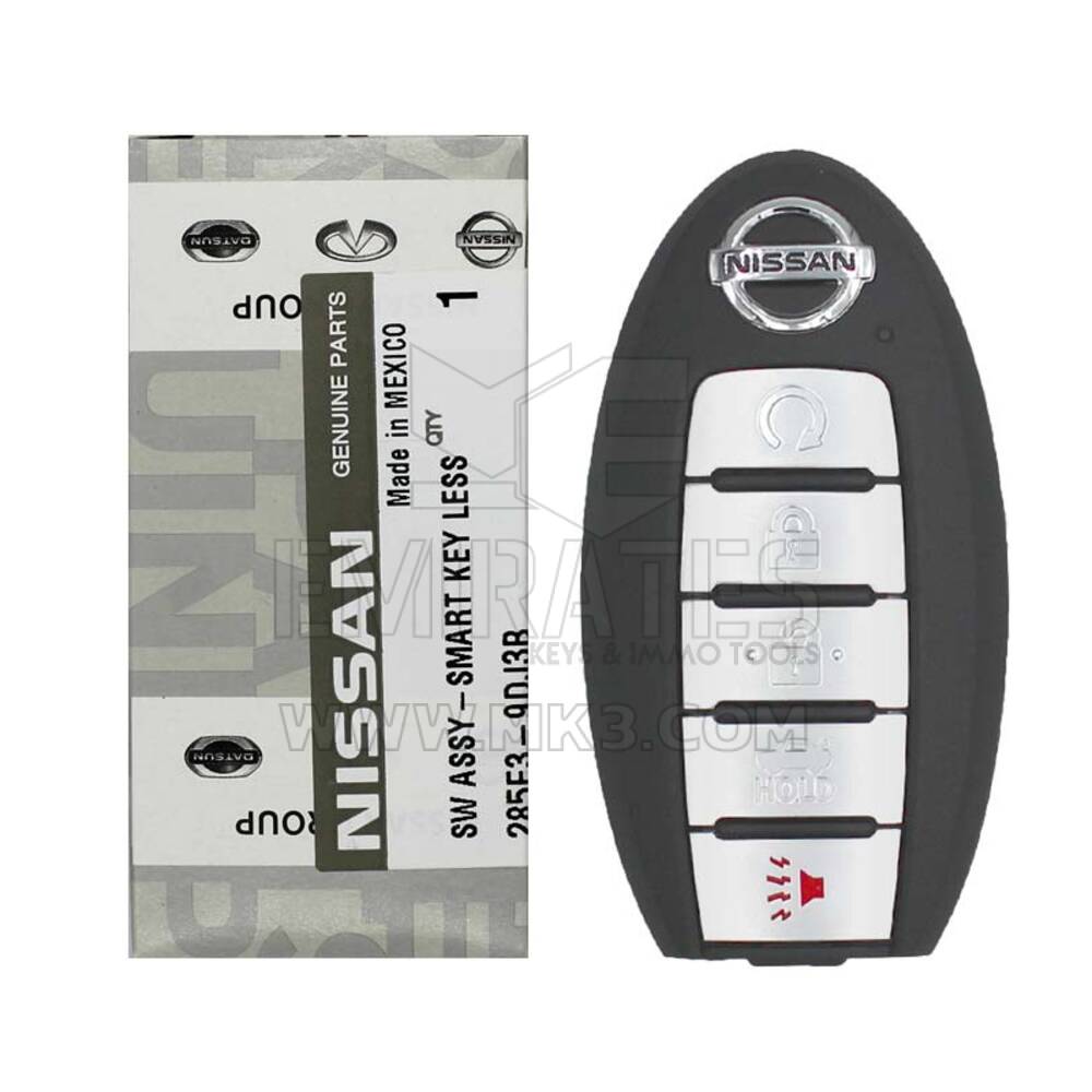 Brand New Nissan Maxima 2016-2023 Genuine/OEM Smart Remote Key 5 Buttons 433MHz Manufacturer Part Number: 285E3-9DJ3B / FCC ID KR5TXN7 | Emirates Keys