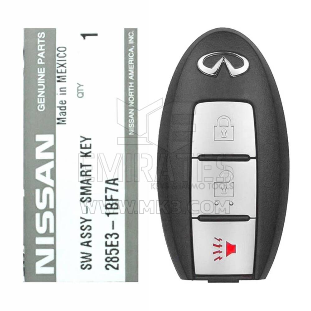 Brand New Infiniti FX35 2010 Genuine/OEM Smart key Telecomando 3 Pulsanti 433 MHz 285E3-1BF5A 285E3-1BF7A / FCCID: 5WK49674 | Chiavi degli Emirati