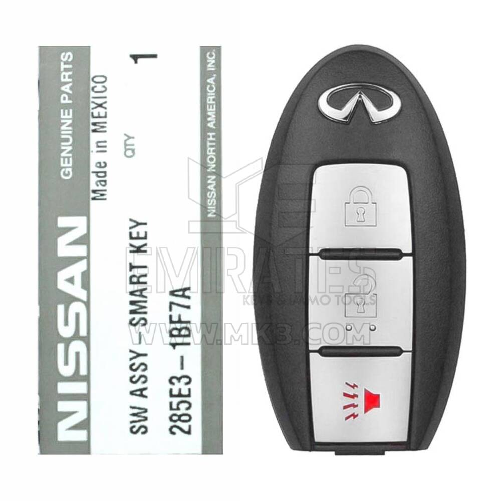Télécommande intelligente d'origine/OEM Infiniti FX35 2010 neuve à 3 boutons 433 MHz 285E3-1BF5A / 285E3-1BF7A / 285E3-1BF0A - FCCID : 5WK49674 | Emirates Keys