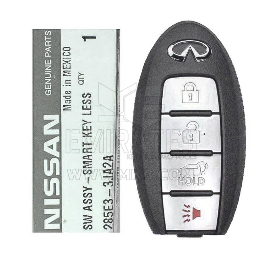 Nuevo Infiniti JX35 2012 Genuine/OEM Smart Key Remote 4 botones 433MHz 285E3-3JA2A, 285E3-9NB4A / FCCID: KR5S180144014 | Claves de los Emiratos