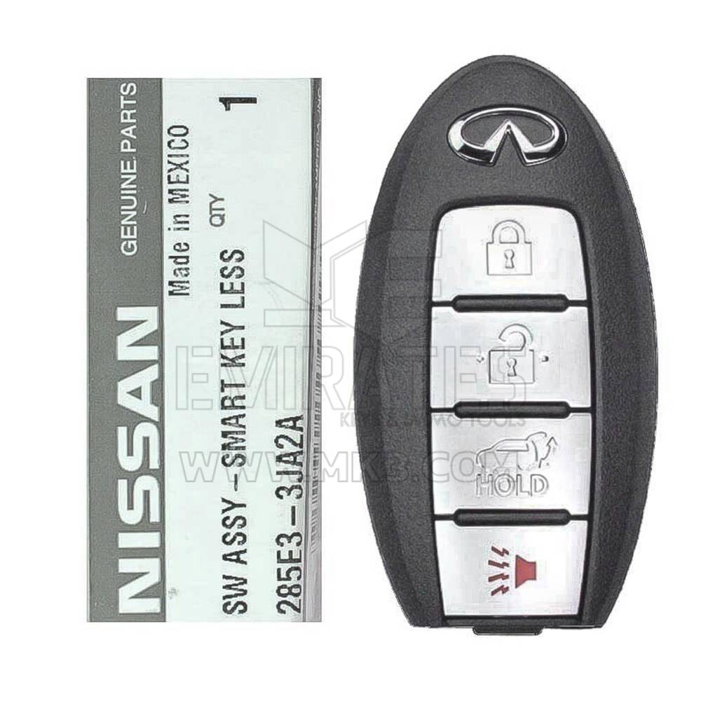 Nuovo di zecca Infiniti JX35 2012 telecomando Smart Key originale/OEM 4 pulsanti 433 MHz 285E3-3JA2A, 285E3-9NB4A / FCCID: KR5S180144014 | Chiavi degli Emirati