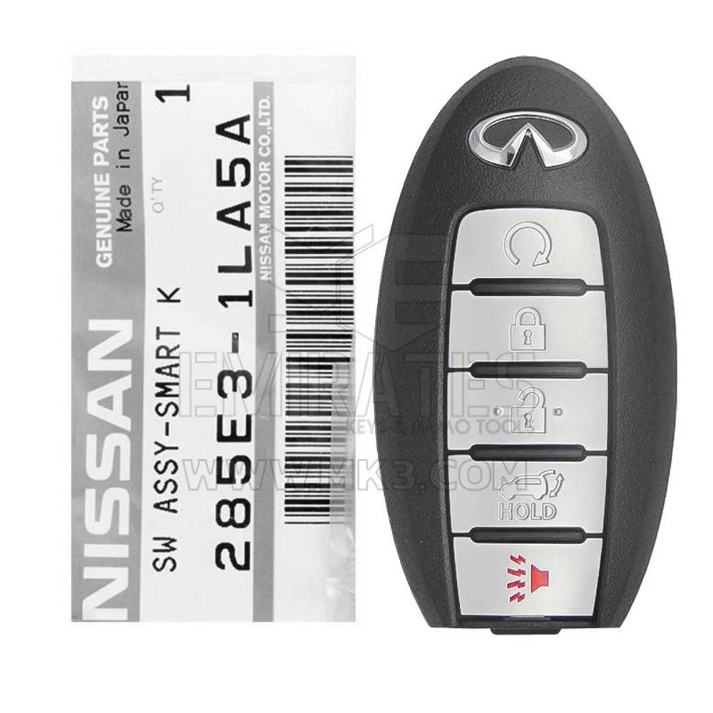 NEW Infiniti Q56 QX80 2014-2022 Genuine/OEM Smart key Remote 5 Buttons 433MHz 285E3-1LA5A 285E31LA5A / FCCID: CWTWB1G744 | Emirates Keys