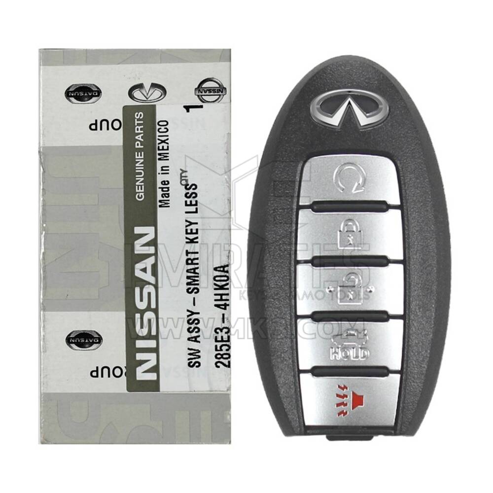 Nuovo di zecca Infiniti Q50 2016-2018 Genuine/OEM Smart Remote Key 5 pulsanti 433 MHz Codice produttore: 285E3-4HK0A FCCID: KR5S180144014 | Chiavi degli Emirati