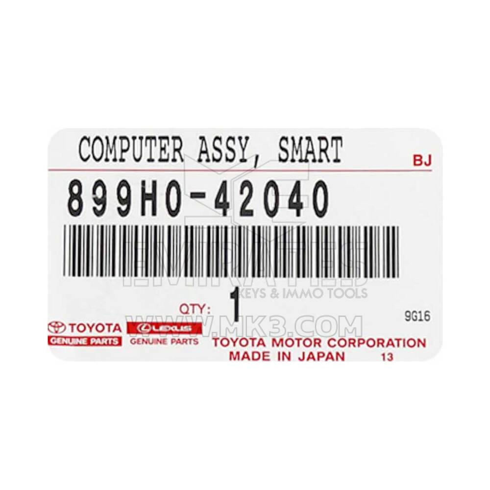 Новый иммобилайзер Toyota RAV4 2019 Genuine/OEM Smart Box Номер производителя: 899H0-42040, FCC ID: NI4TMLF15-2 | Ключи от Эмирейтс