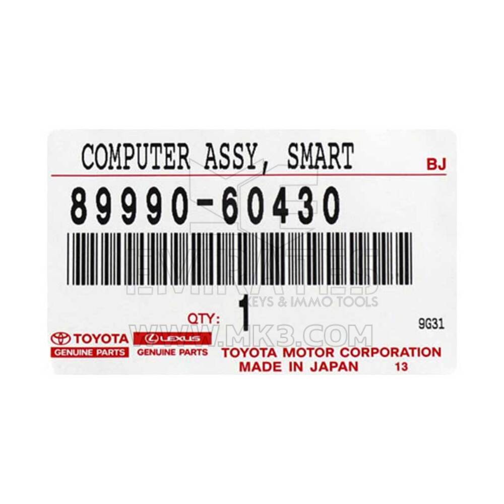 Nouveau Toyota Prado 2018-2019 Genuine/OEM Computer ASSY Smart Key Numéro de pièce du fabricant : 89990-60430, ID FCC : NI4TMLF12-1 | Clés Emirates